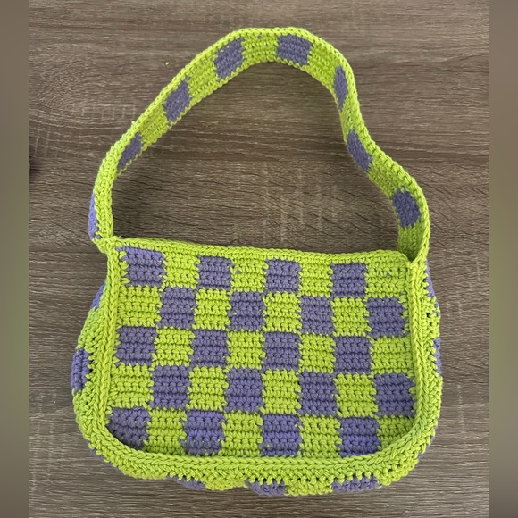 Handbags - Y2K Handmade Crochet Shoulder Bag